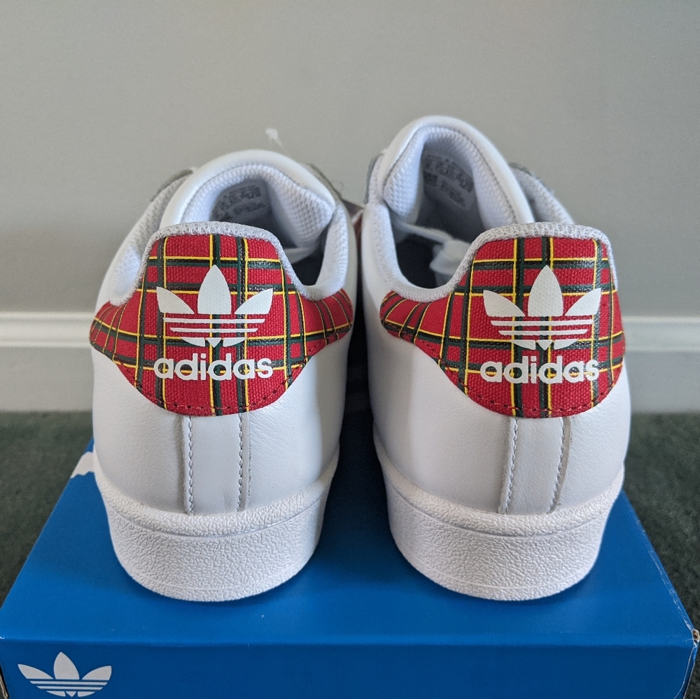 (SOLD) Women's adidas Superstar "Plaid" Size 9 - Picture 2 of 4